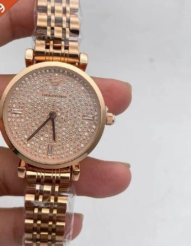 MRA Copper Chain Rose Gold Dial Ladies Watch 987451