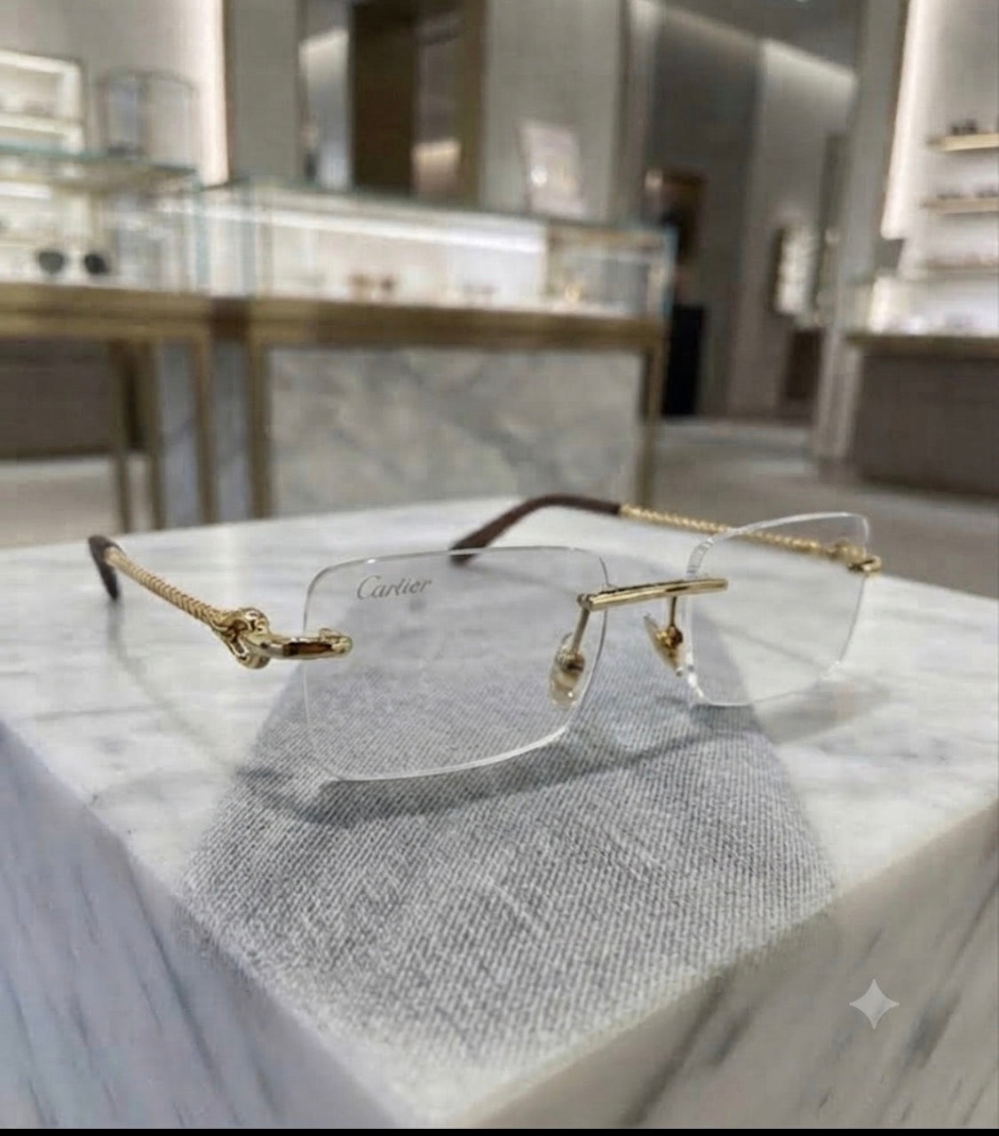RAC CAR Golden Black Stick Frameless Transparent Shade Unisex Sunglass T82200651 55 17 145
