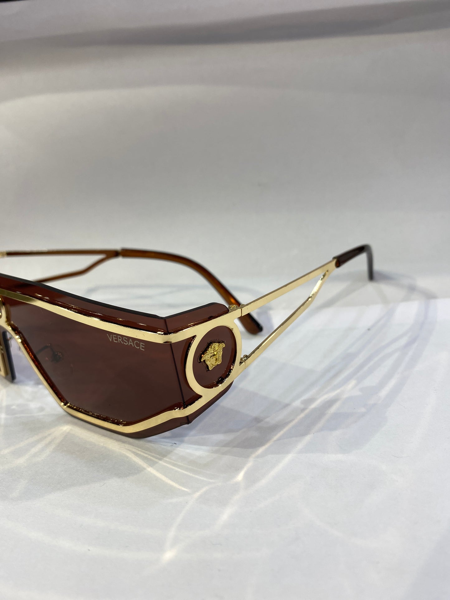 REV Golden Frame Brown Shade Unisex Sunglass VE4291/S 52 16 142