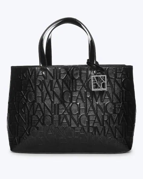 Aix MRA Black Ladies Premium Quality Tote Bag With Magnetic Box 6681-2