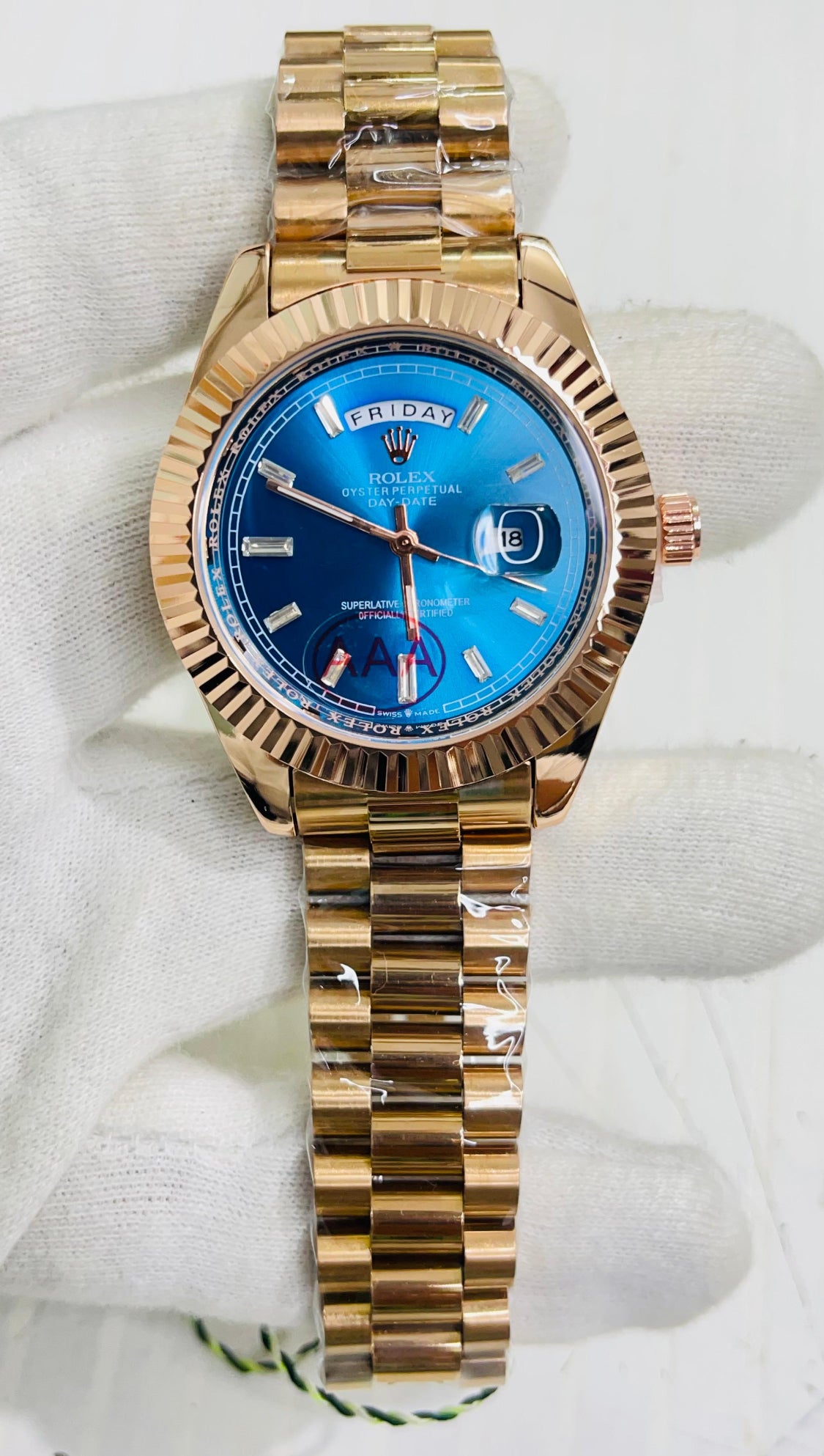 Lor Copper Chain Blue Dial Men's Watch 989576