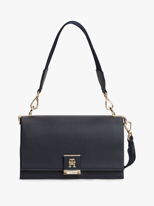 MOT TOM Black Colour Golden Buckle Premium Quality Ladies Sling Bag With Box 300