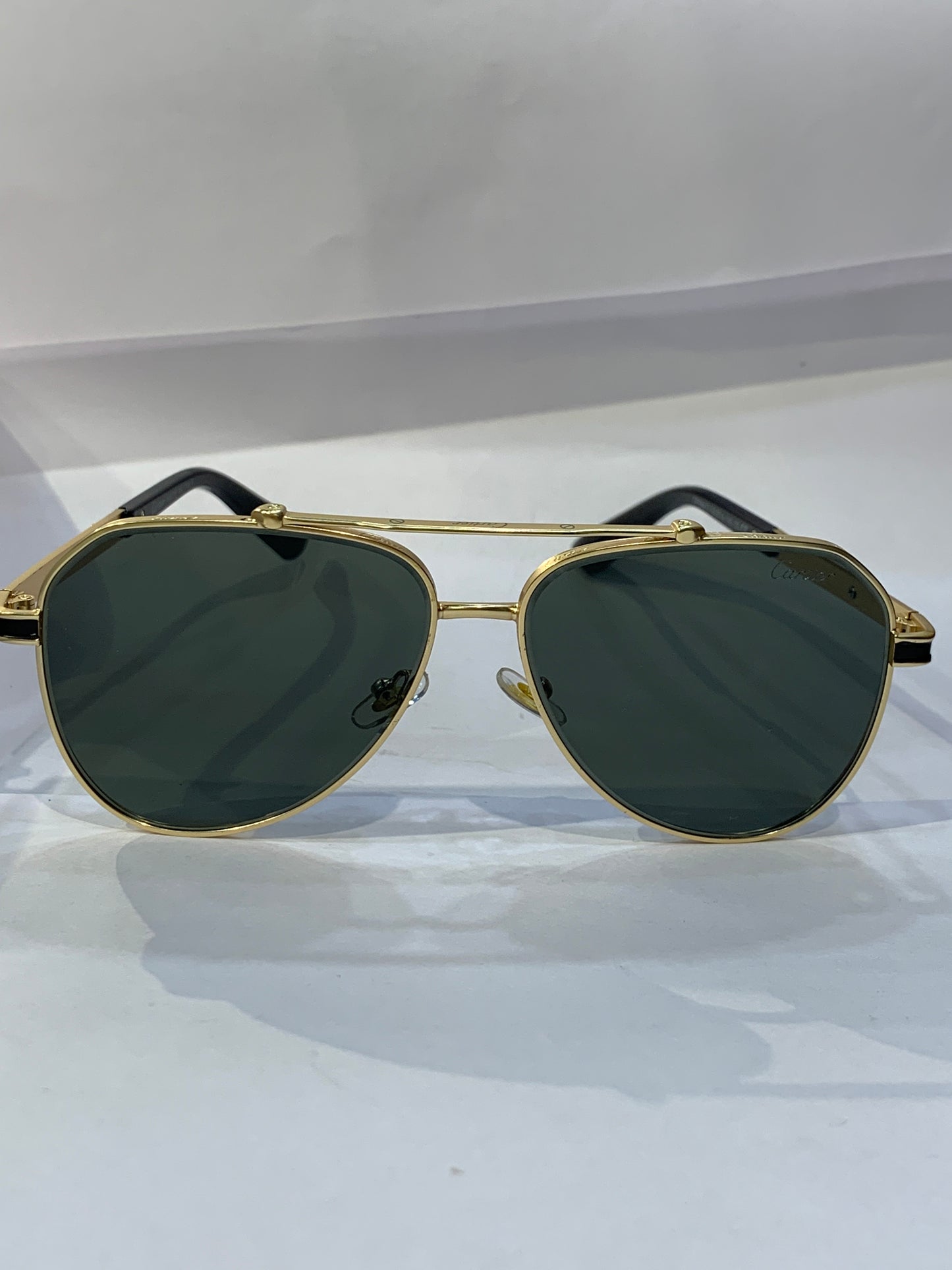 RAC Golden Frame Green Shade Unisex Sunglasses CF58473 60 14 145 C5