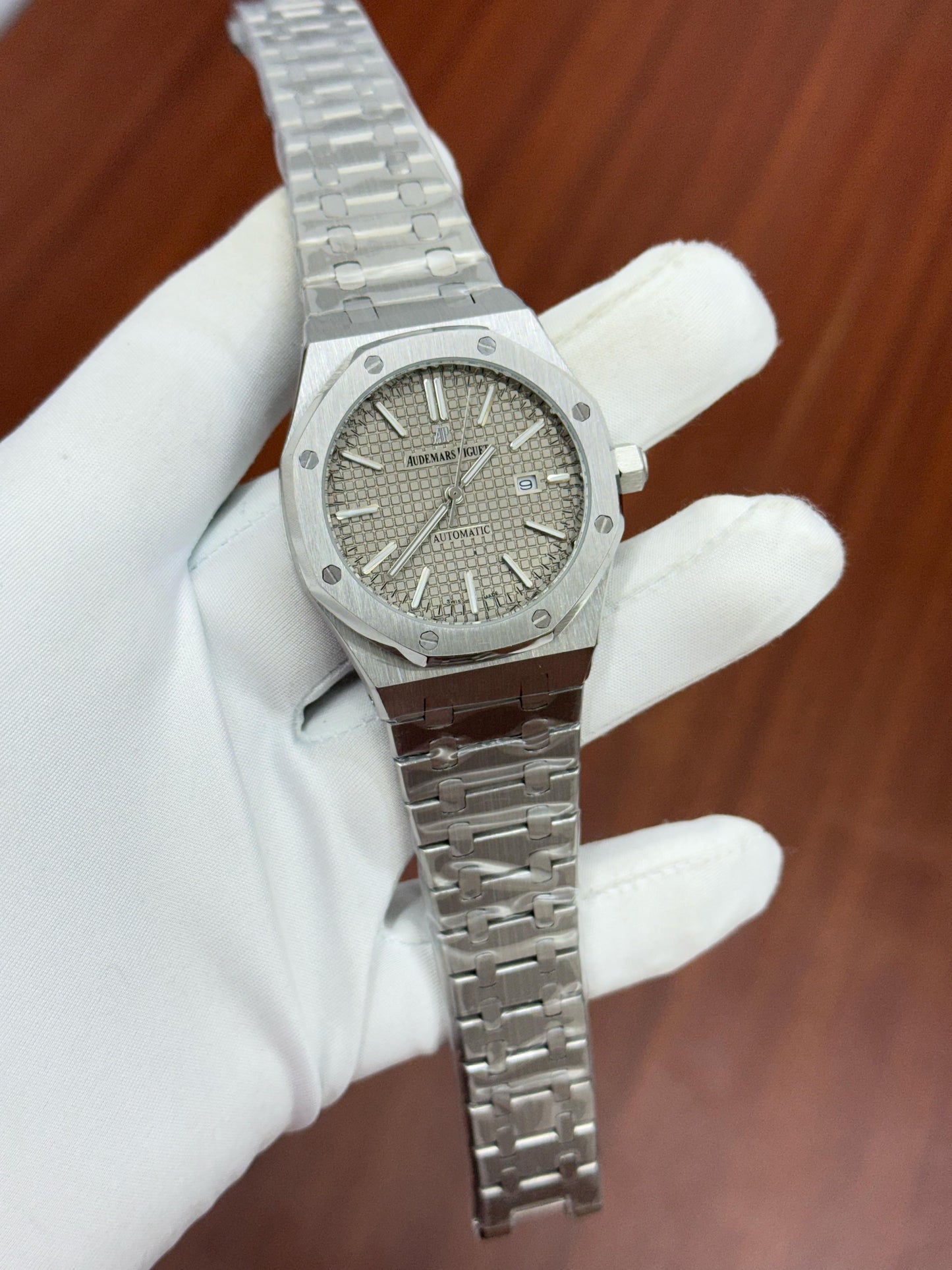 DUA Silver Chain Grey Dial Premium Quality Men’s Watch 988927
