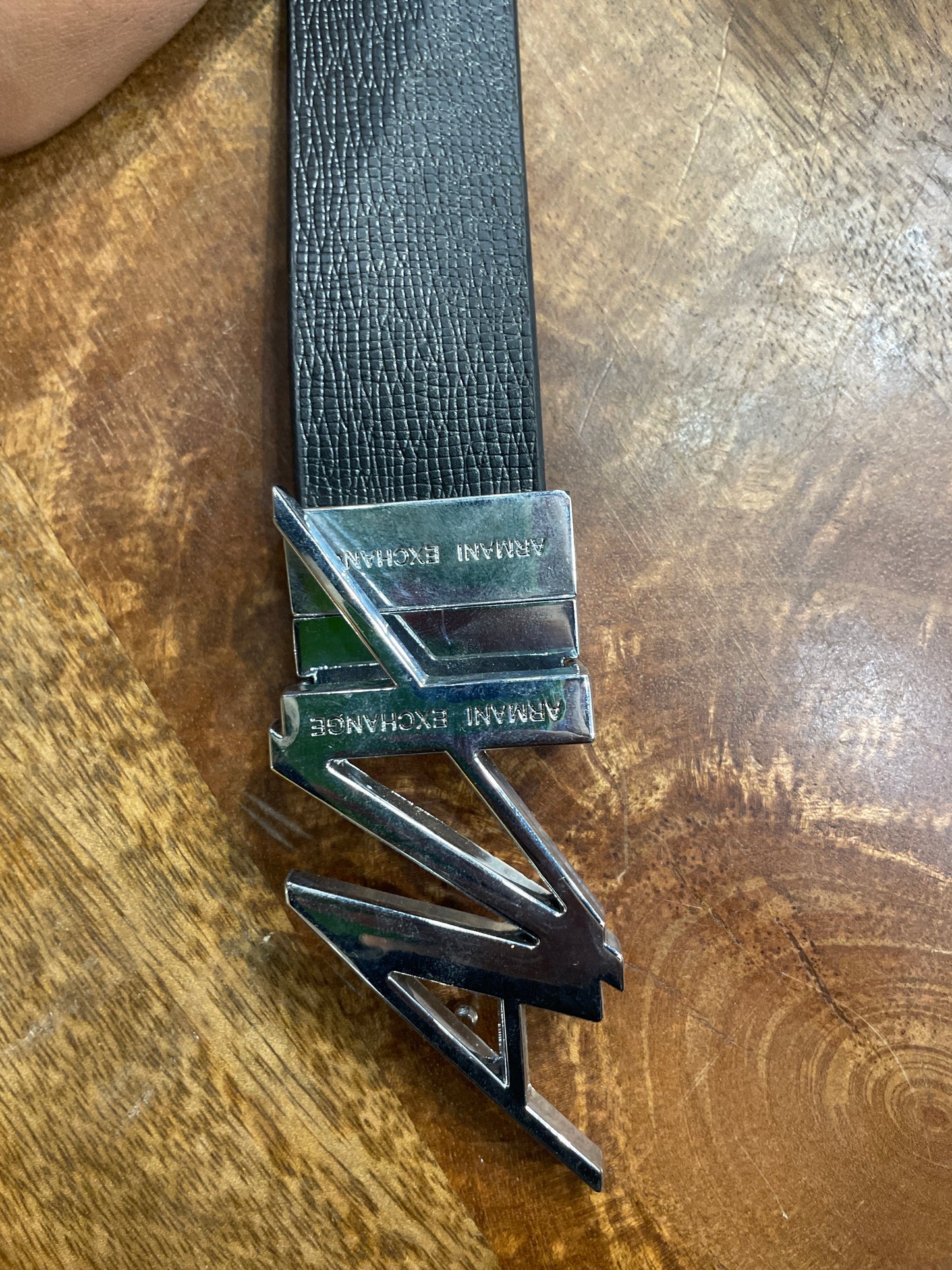 MRA ARM Aix Silver Buckle Black Brown Reversible Strap Belt 991061