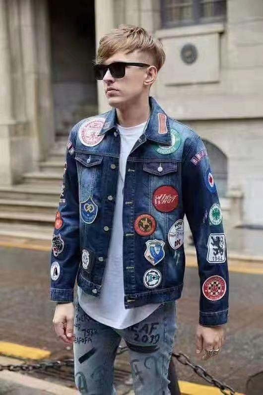 TWINS Blue Colour With Patch Design Premium Quality Denim jacket 5009