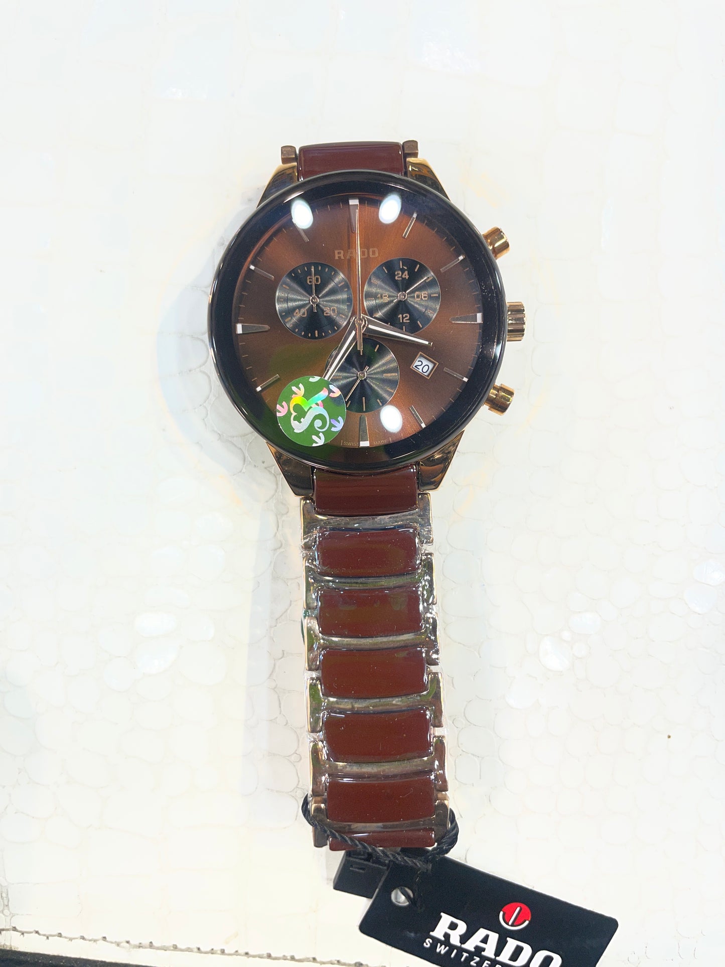 DAR Brown Dial Copper Brown Chain All Chrono Date Working Men’s Watch 990917