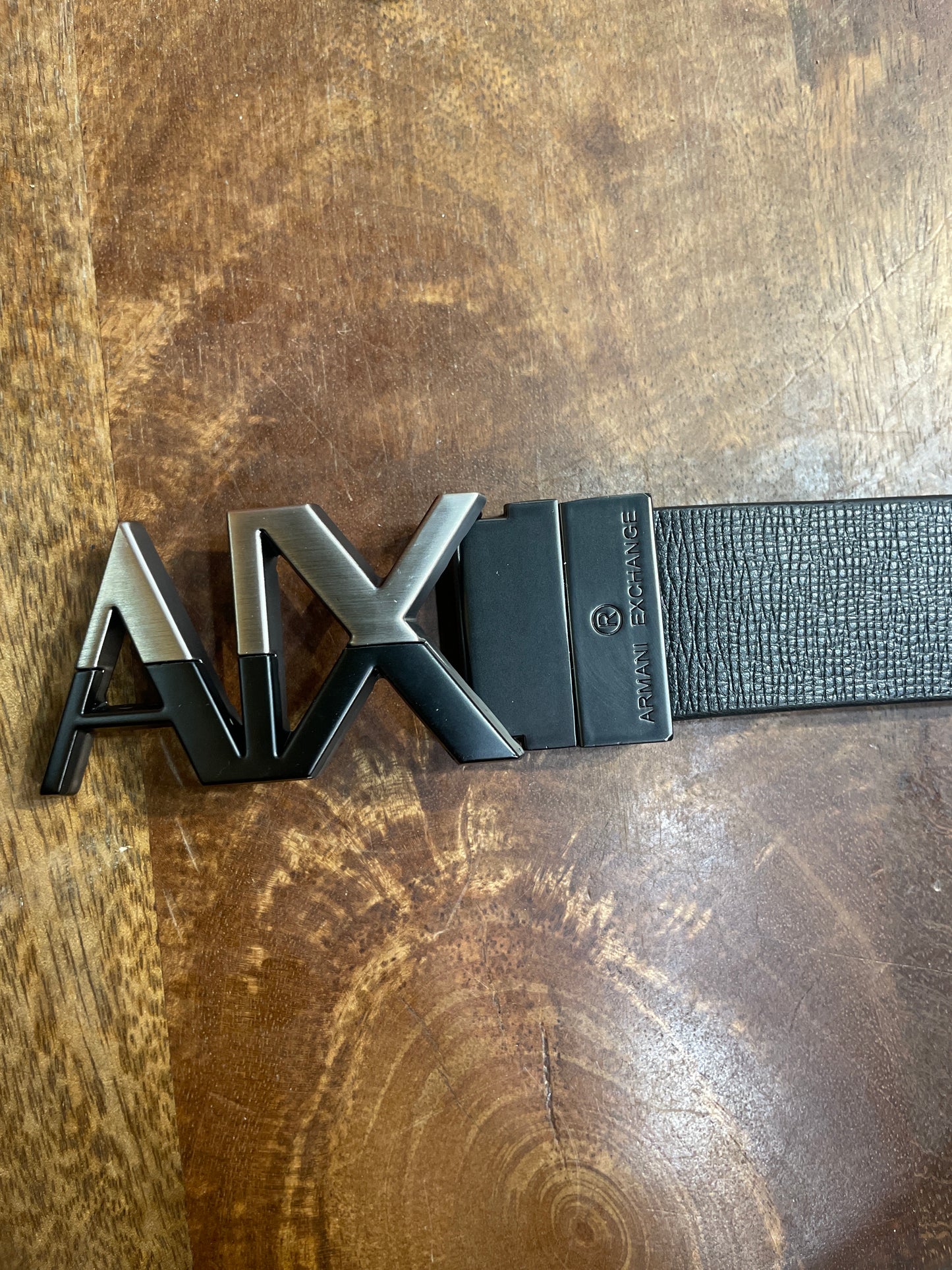 MRA ARM Aix Matte Silver Black Buckle Black Brown Reversible Strap Belt 991060
