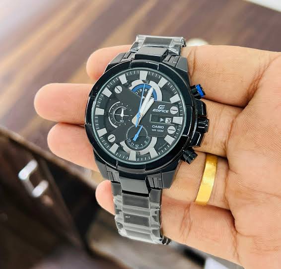 IDE Black Chain Black Dial Chrono Men’s Watch 991462
