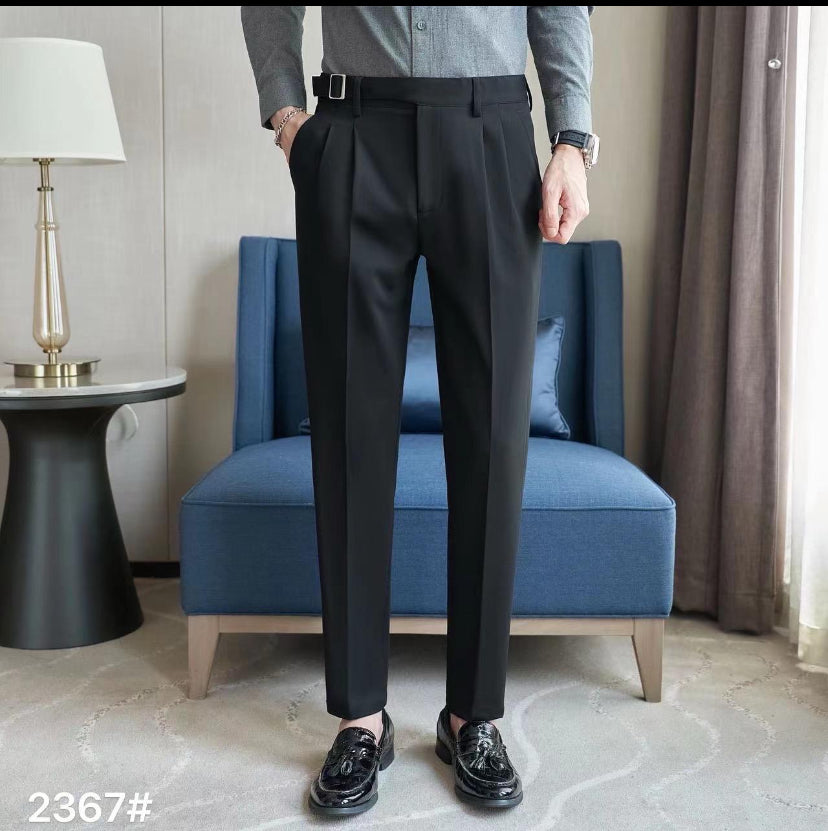 Korean Style Trousers Black Colour Regular Fit k2368