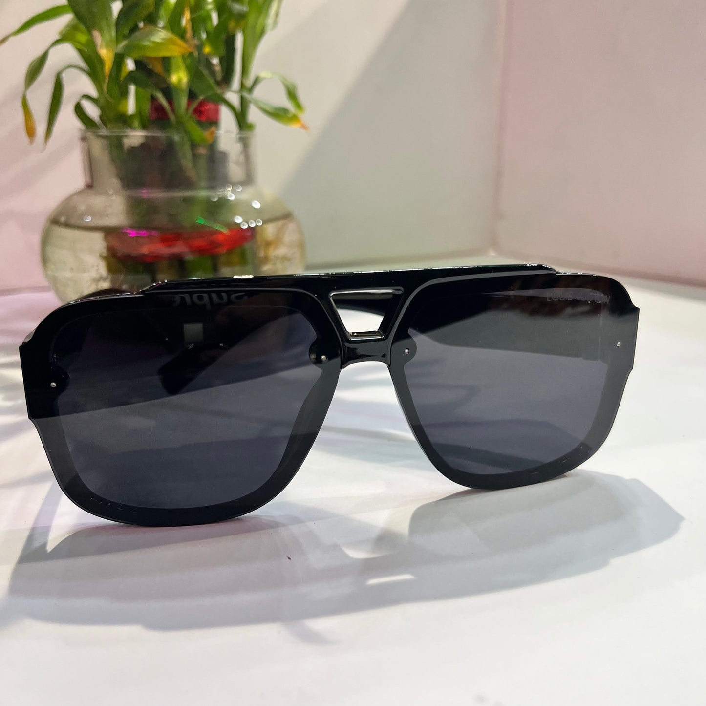 Uol Blue Frame Black Shade Heavy Quality Sunglass white Y2036511143C2