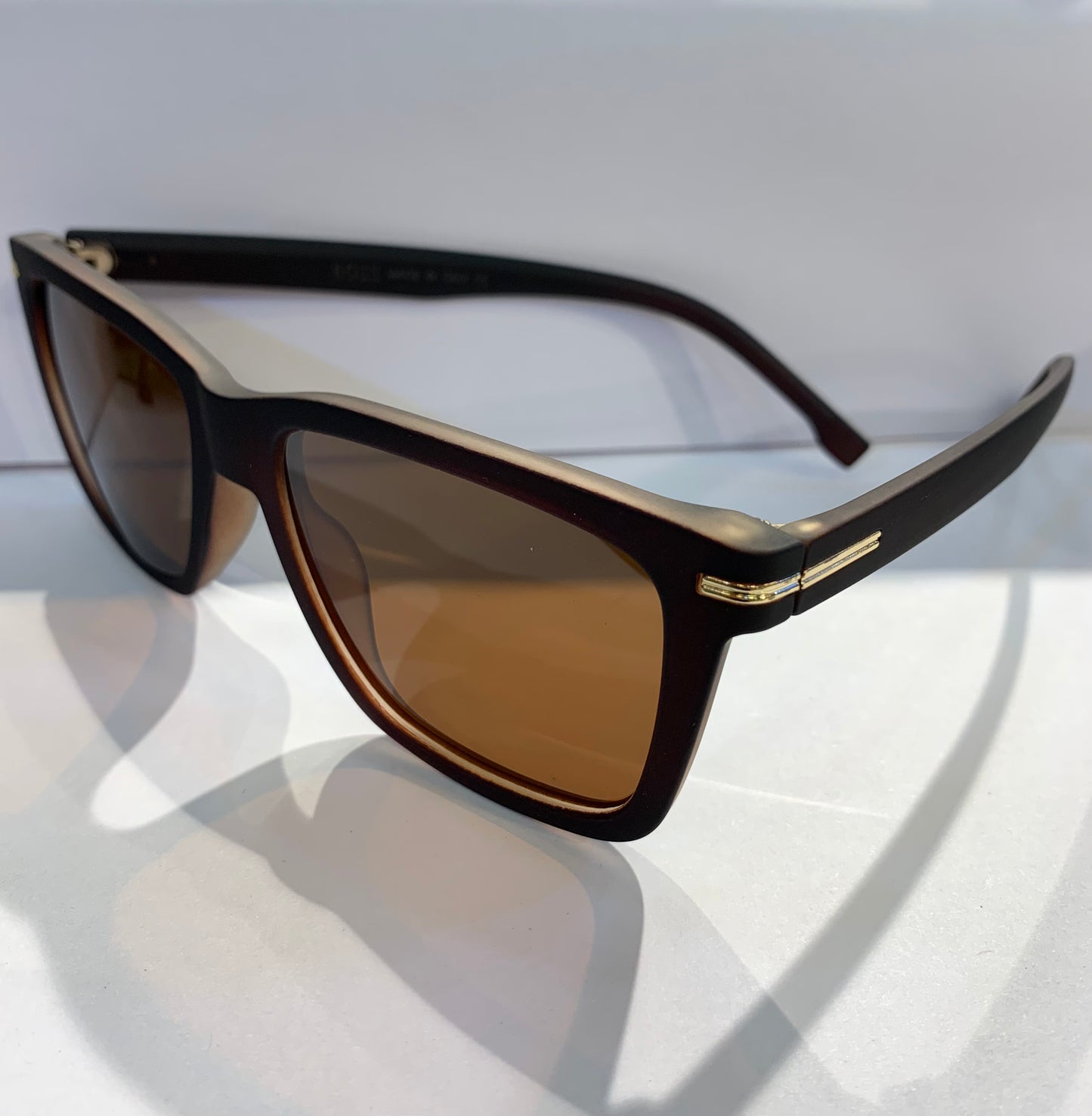 SOB Matte Brown Frame Brown Shade Premium Quality Sunglass 2417 56 19-145