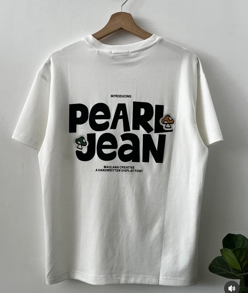 Designer White Colour With Front Back Print Premium Quality Tshirt 1315