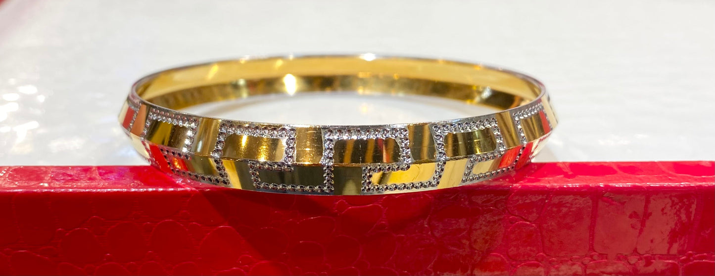 Designer Gold Silver Premium Quality Unisex kada 820001