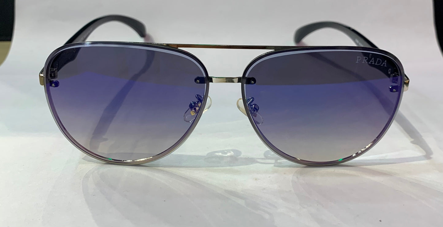 ARP PRA Silver Black Frame Black Shade Unisex Sunglass 23081 61 13 143