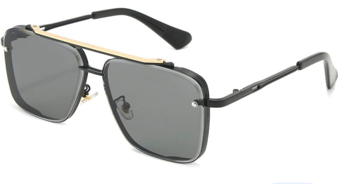 TID Black Frame Black Shade Unisex Sunglass 01K 62 13-135