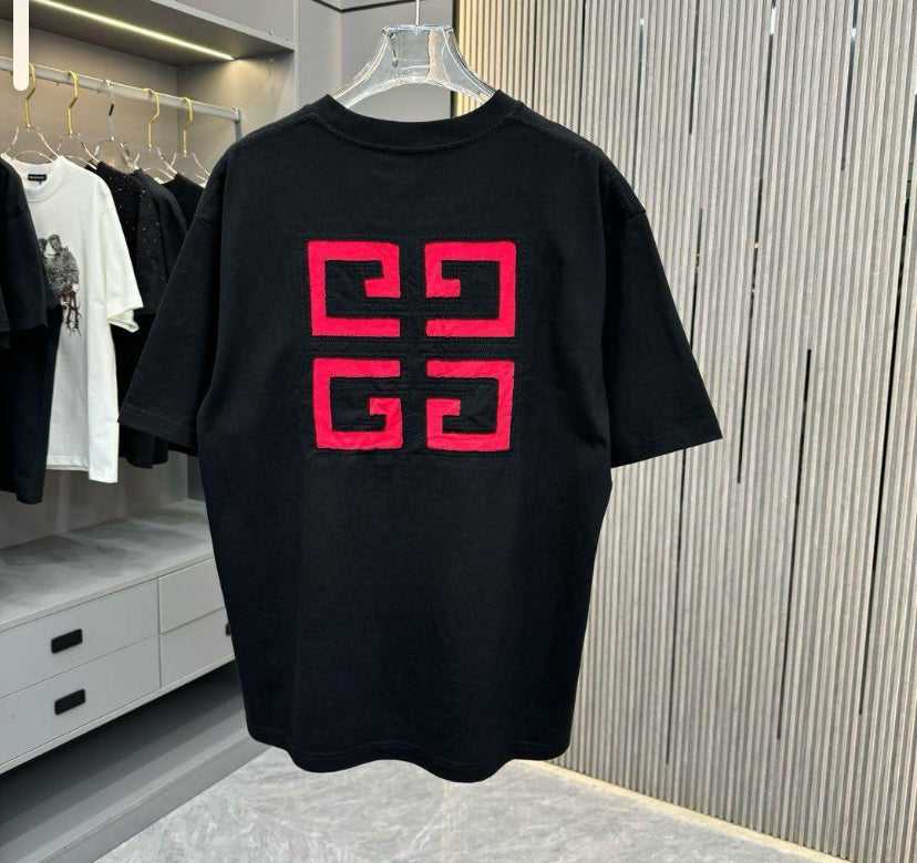 VIG Tshirt Black Colour Back Embroidered D1111