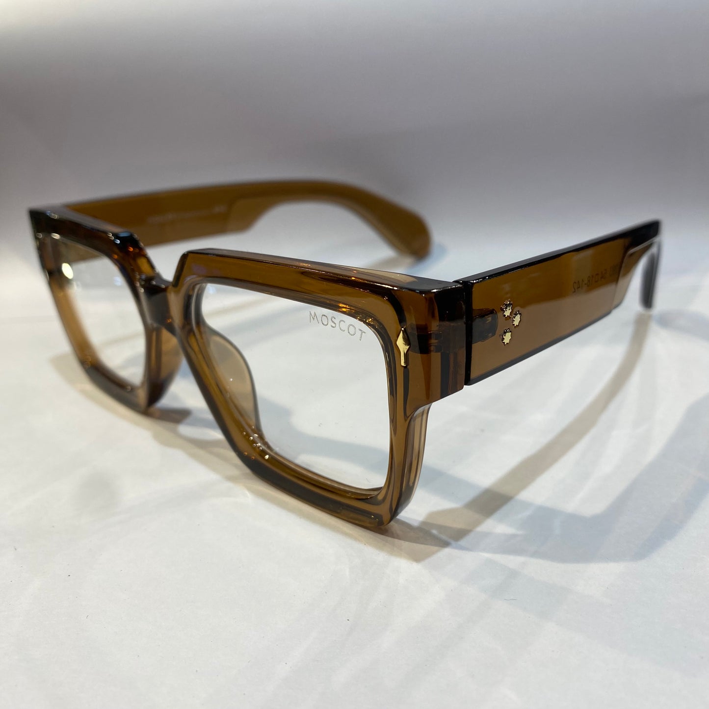 SOM Glossy Brown Frame Trancy Shade Unisex Sunglasses 98093 54 18 142