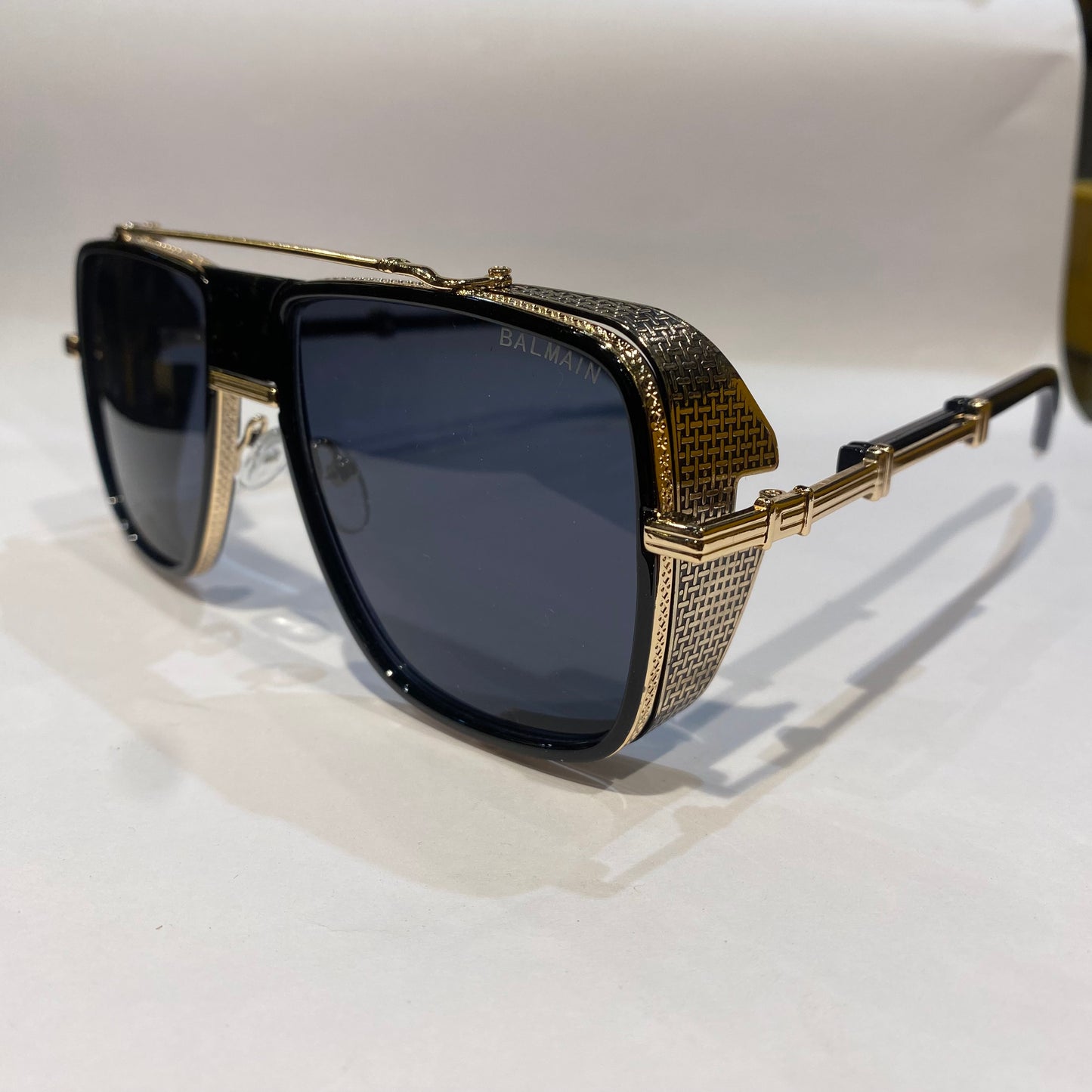 LAB Copper Black Frame Black Shade Unisex Sunglasses BPS 104C59