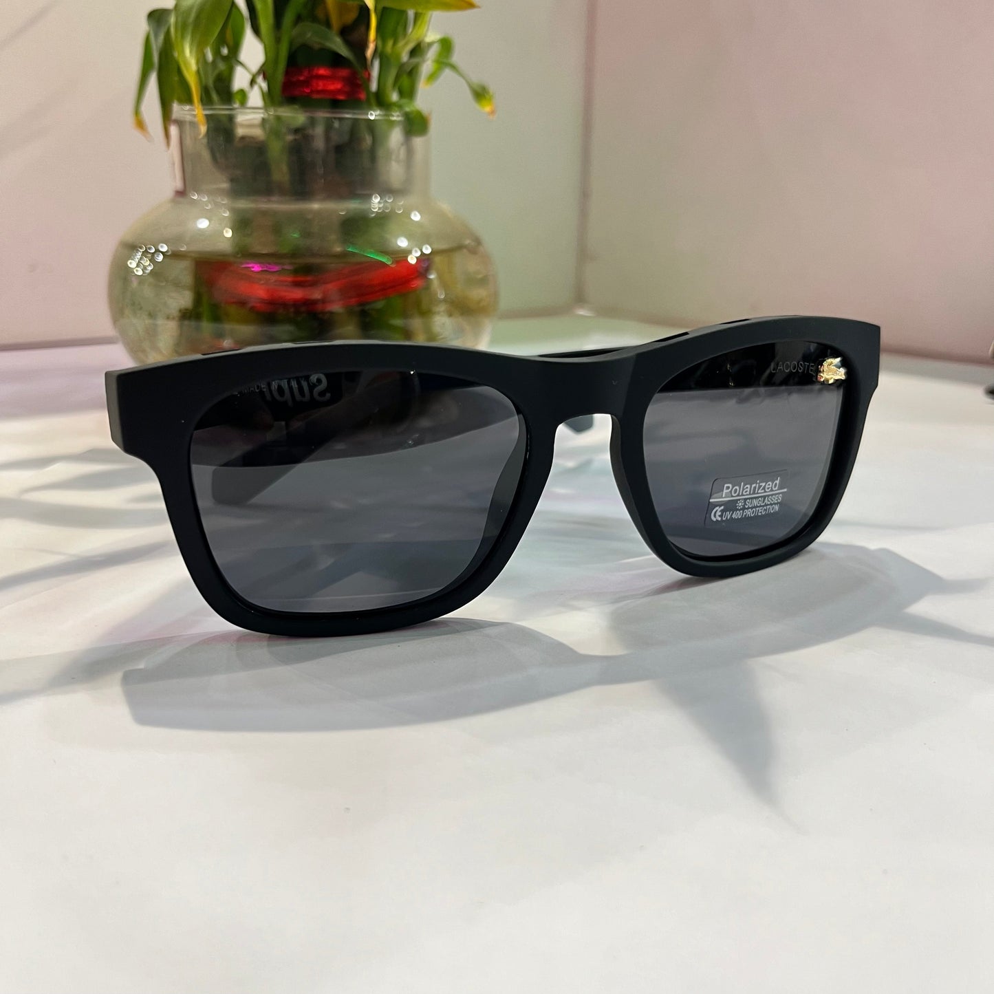 Cal Matte Black Frame Black Shade Heavy Quality Sunglass P50285618140