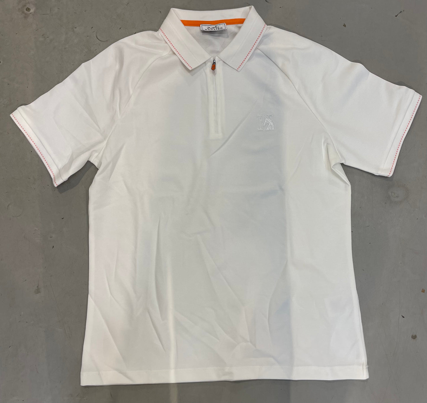 REH HER White Colour half sleeve collar Imported T-shirt 36207