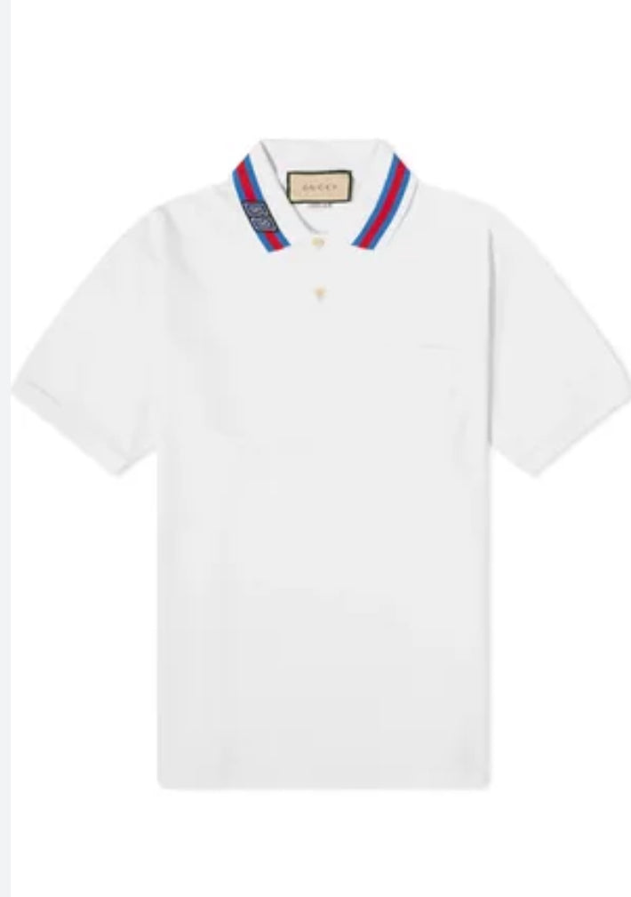 CUG White Colour Print Premium Quality collar Tshirt 80838