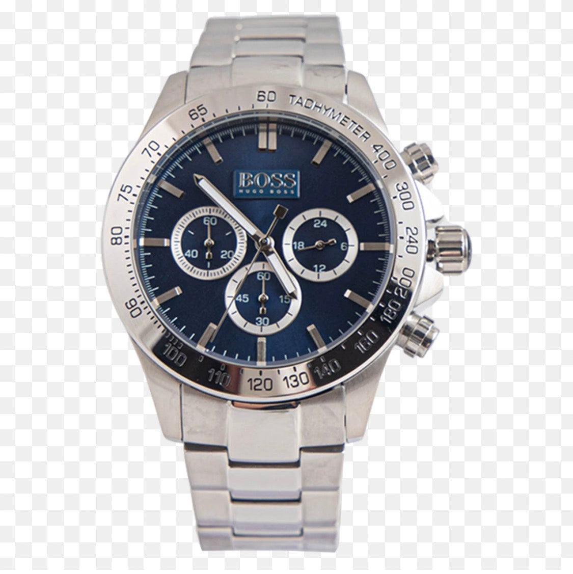 SOB BOS Blue Dial Silver Chain All Chrono Working Men’s Watch 990647
