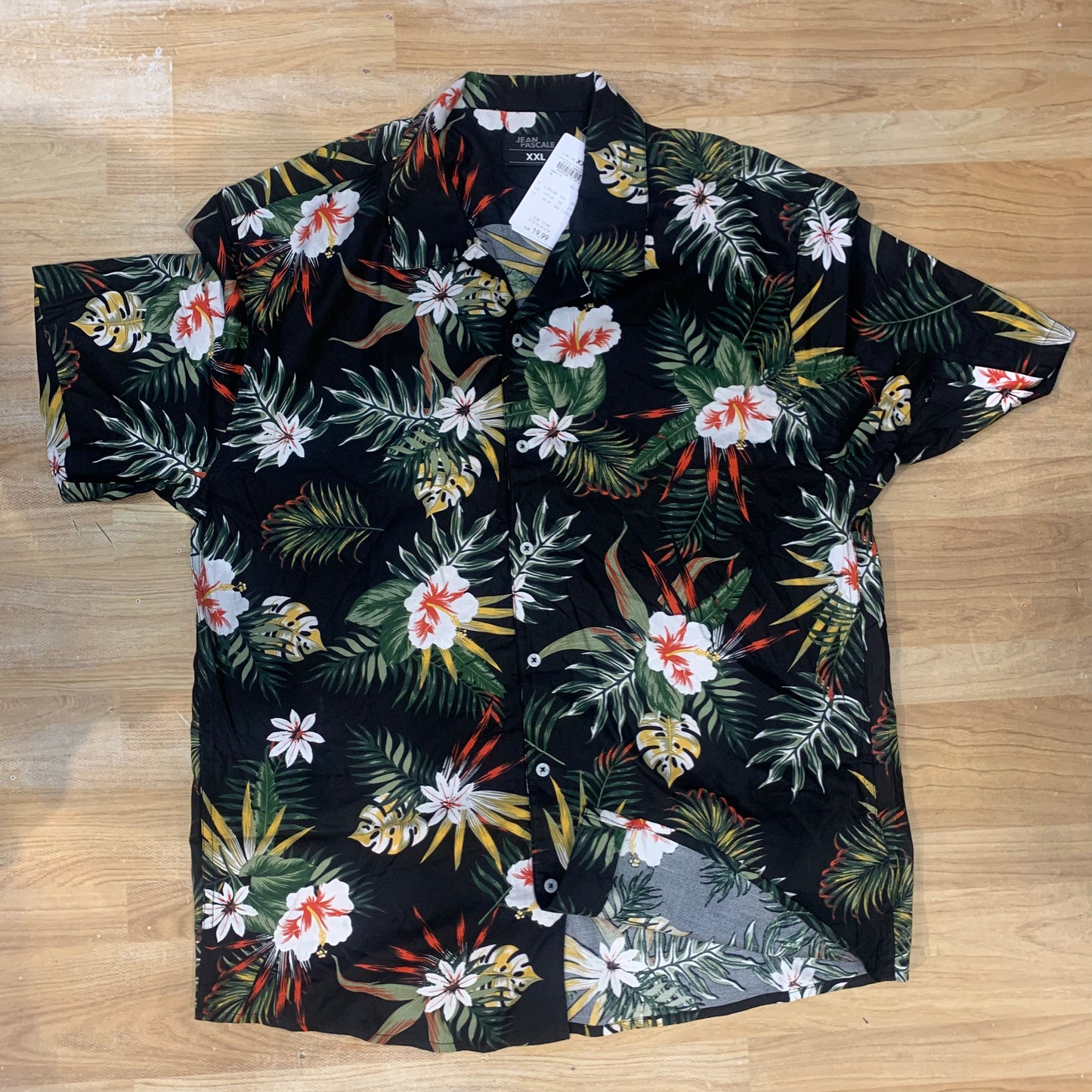 Black Jean Pascale Floral Beach Shirt 224473121