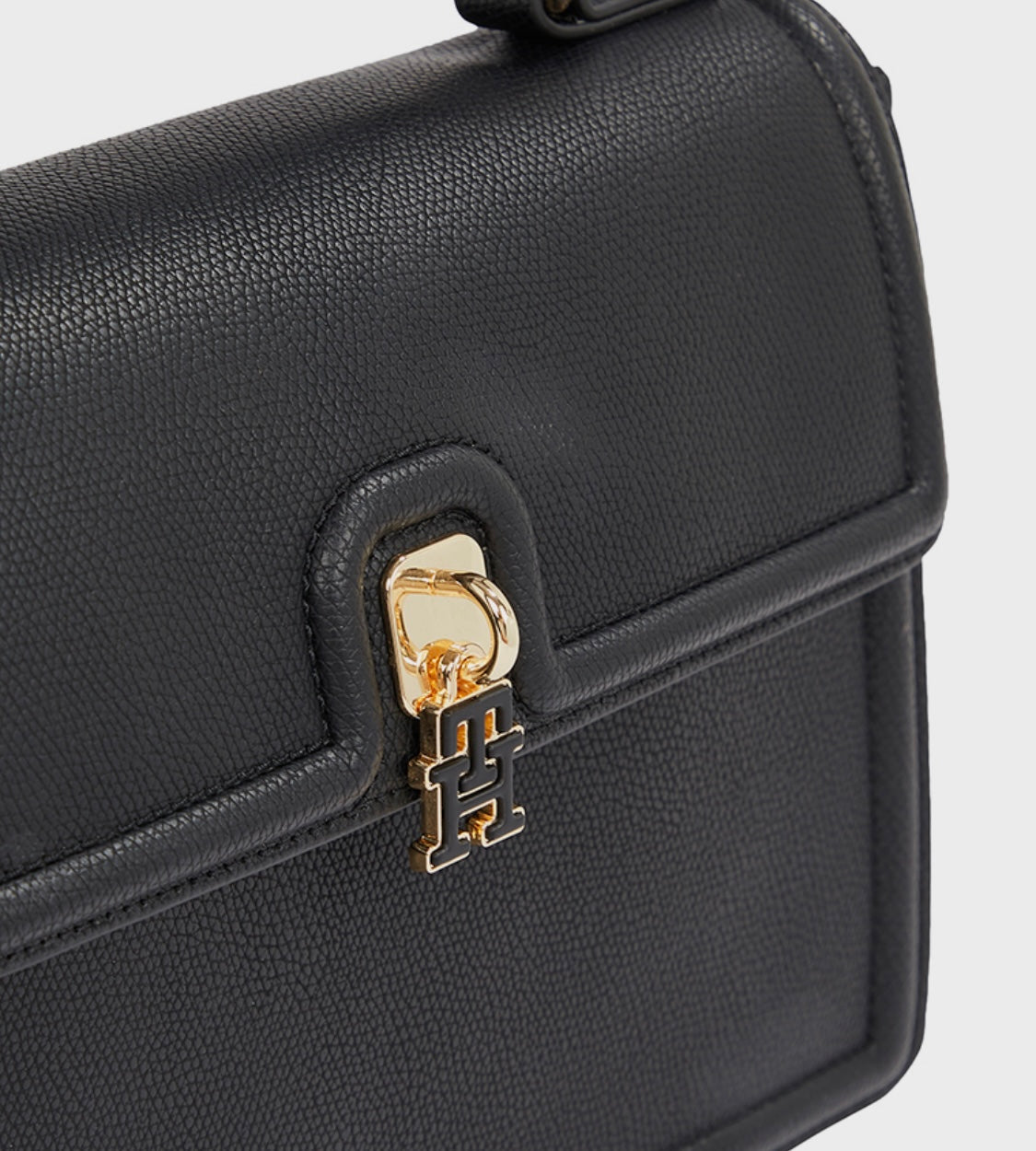 MOT TOM Black Colour Golden Buckle Premium Quality Ladies Sling Bag With Box 989970