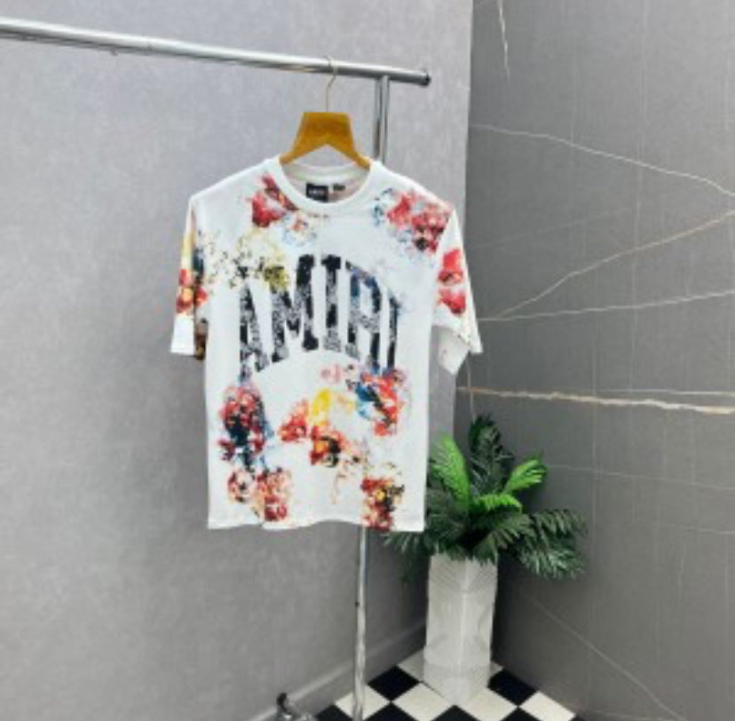 IMA White Colour With Multiple Print Premium Quality Drop Shoulder Tshirt 95201