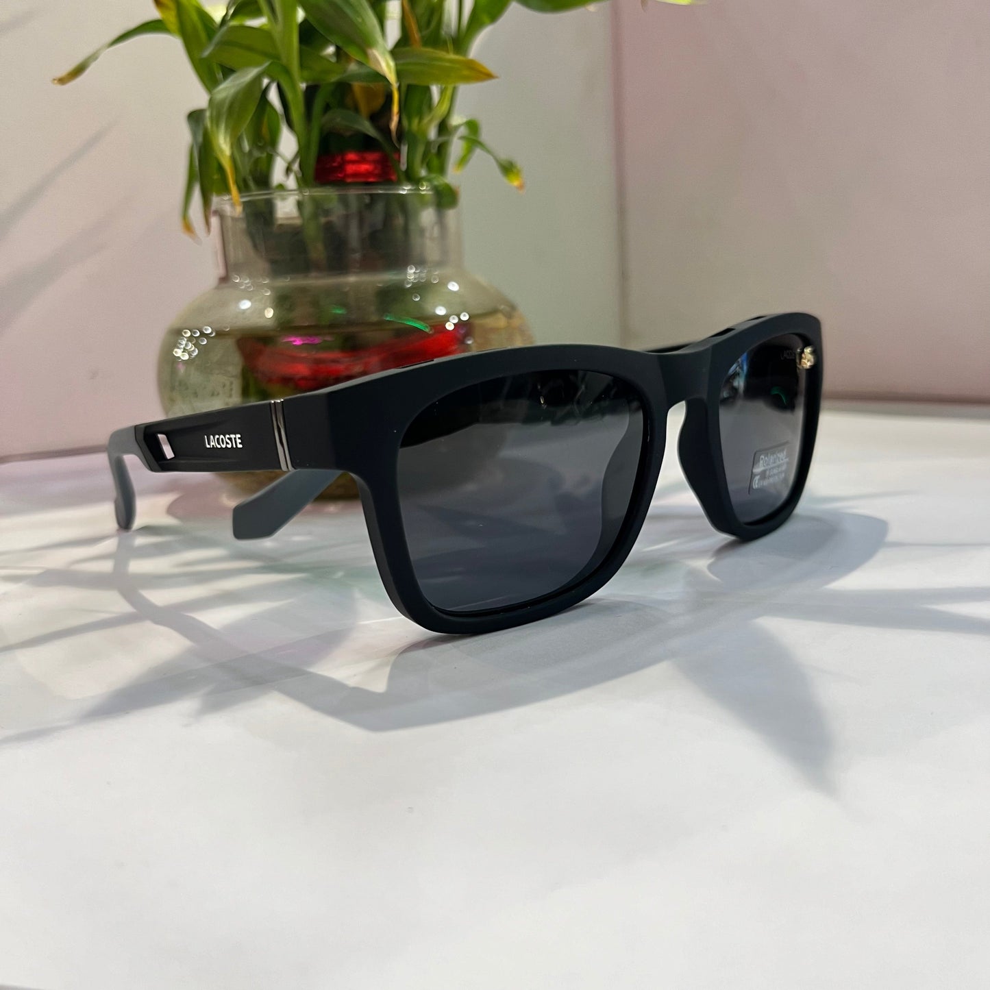 Cal Matte Black Frame Black Shade Heavy Quality Sunglass P50285618140