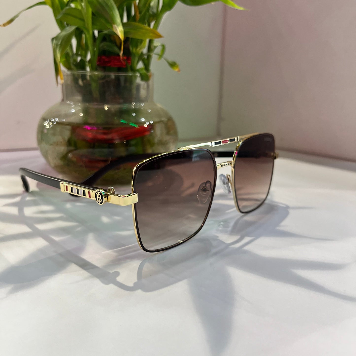 Rub Gold Frame Brown Shade Heavy Quality Sunglass 51645617132 