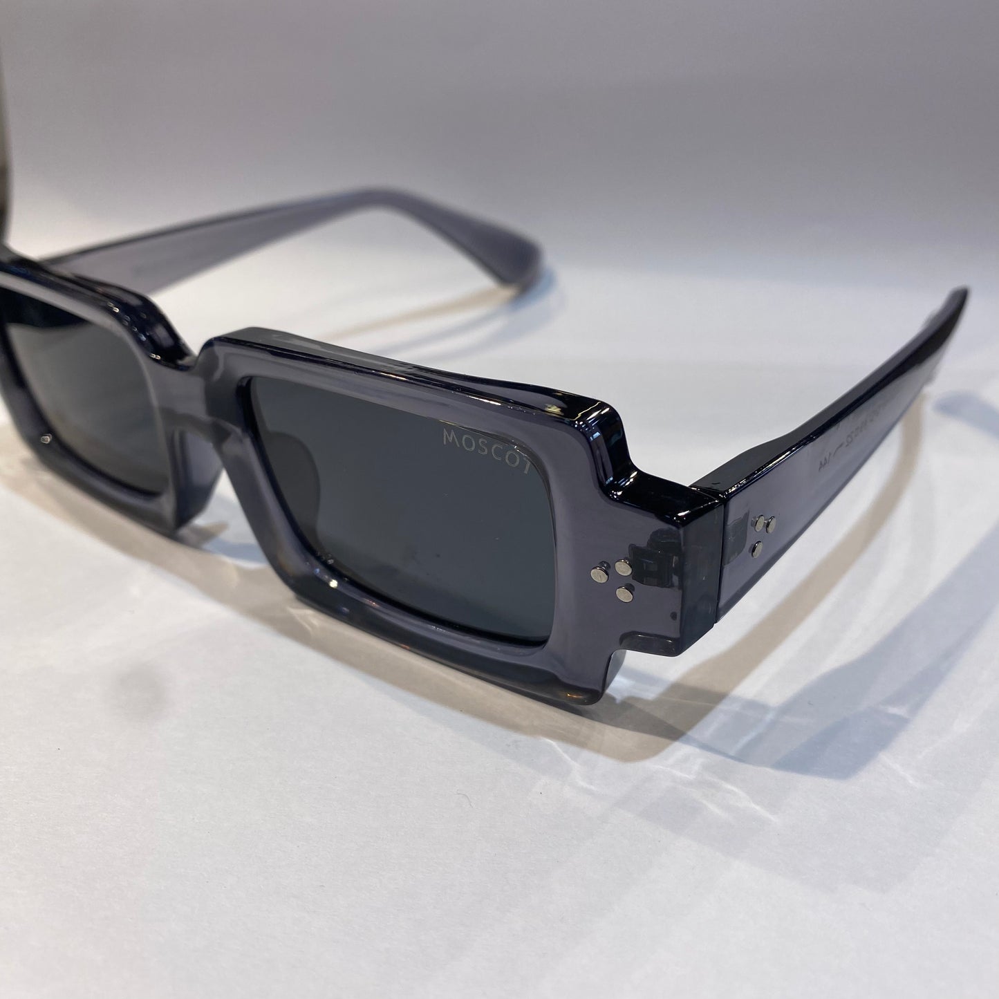 SOM Trancy Gray Frame Black Shade Unisex Sunglasses 3849 49 22 144