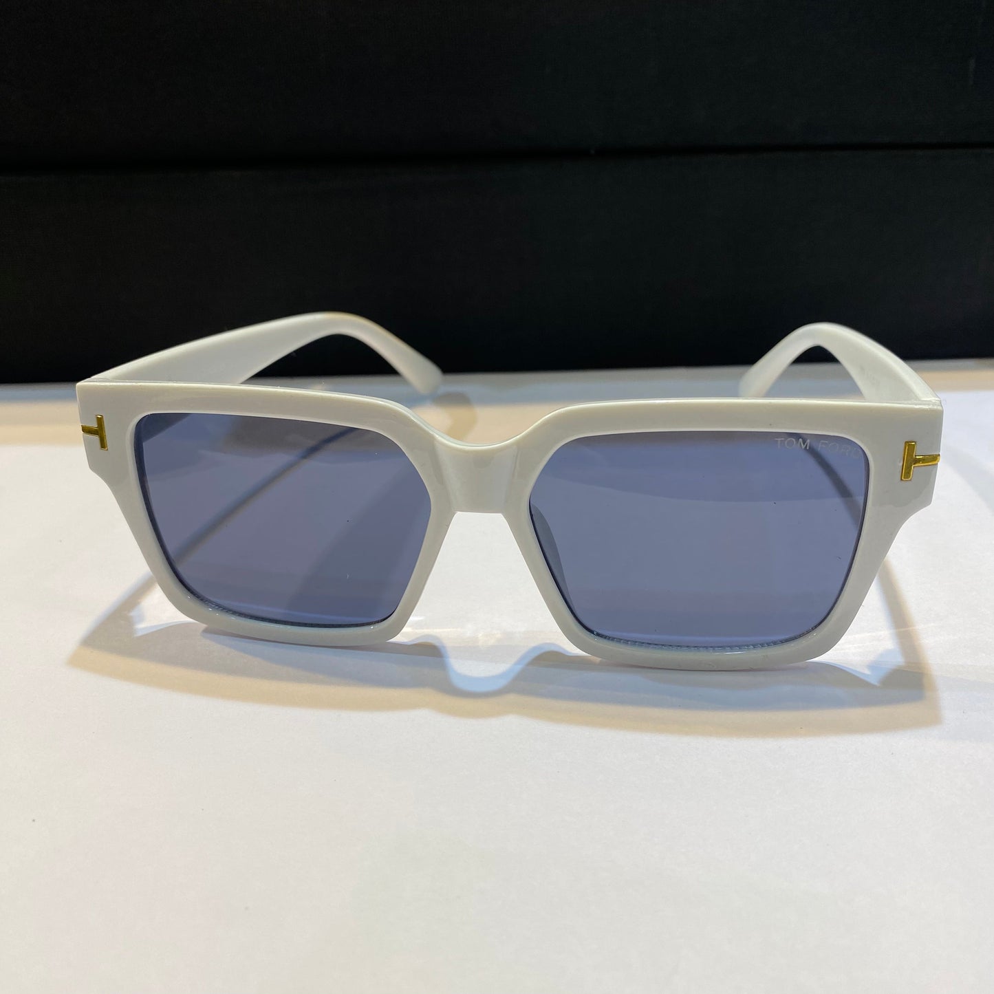 MOT White Frame Black Shade Sunglass ZP06 51 22 137