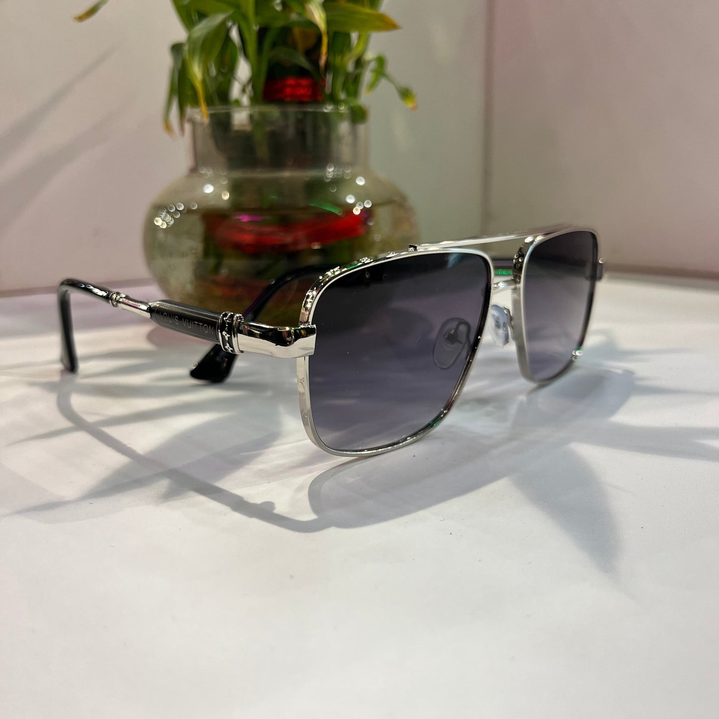 Uol Silver Frame Black Shade Heavy Quality Sunglass 51514819130 