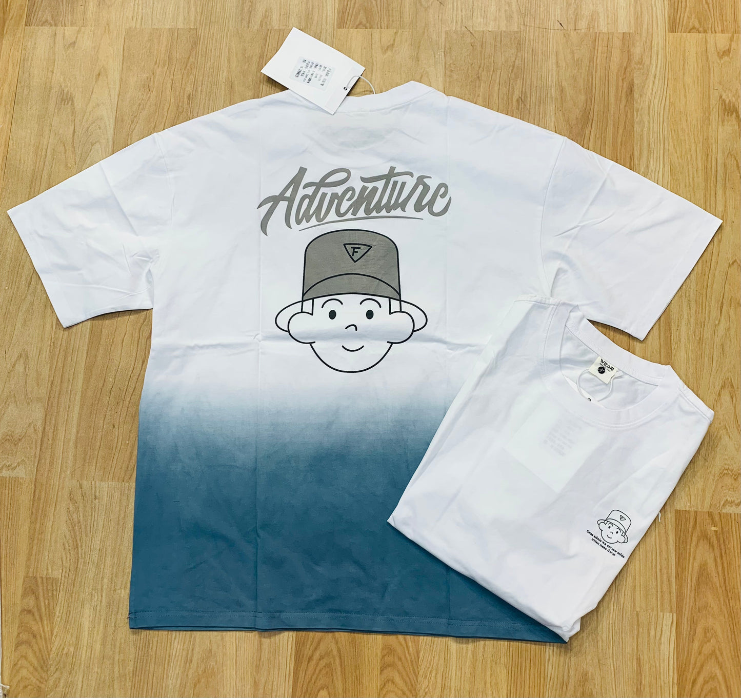 WEAR White Colour With Back Print Premium Oversized Tshirt 88670