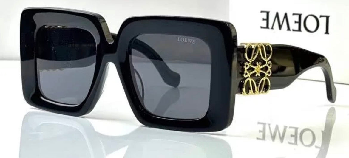 EOL LOE Black Frame Black Shade Premium Quality Unisex Sunglass LW 40174U 48E 51 21 145