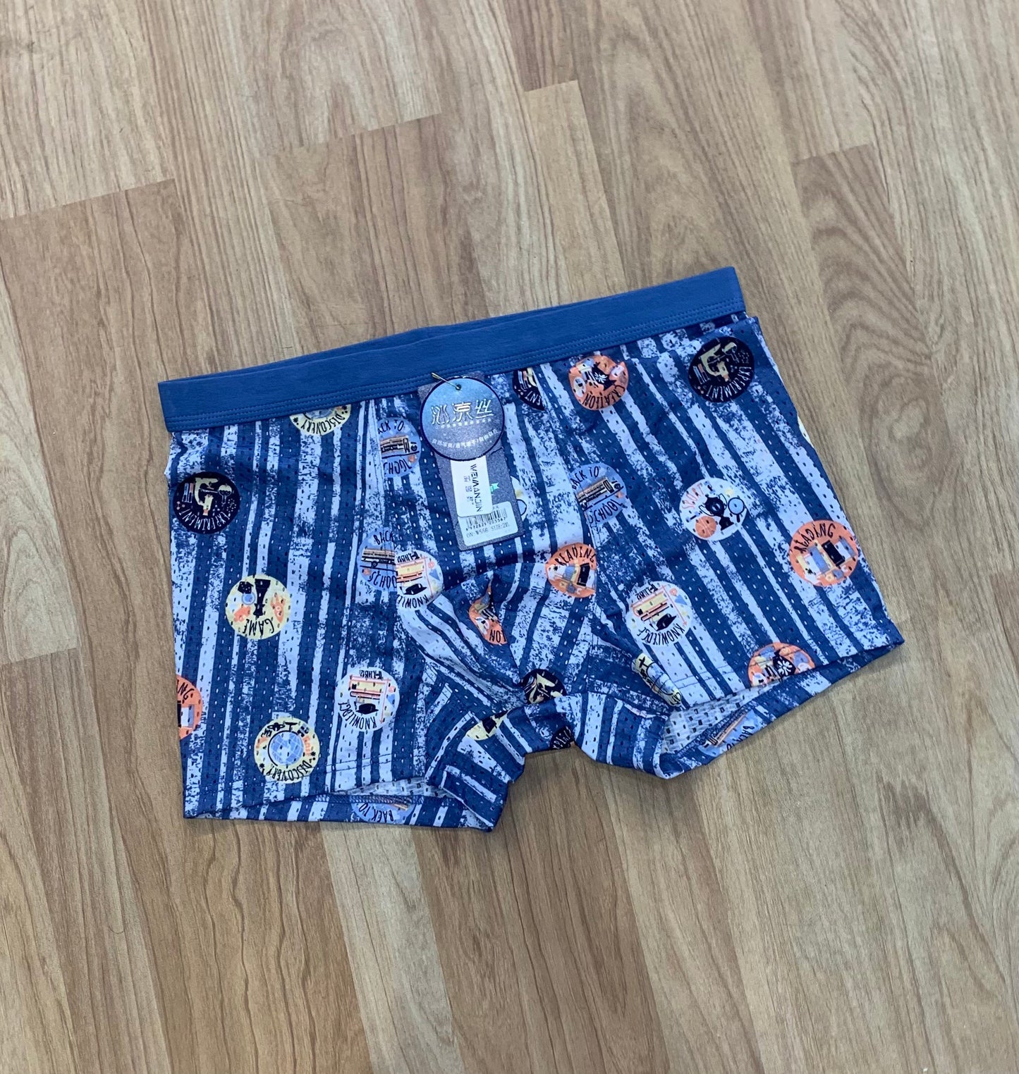 Velaan Jin Sky Blue Multiple Colour Printed Men’s Underwear 64104