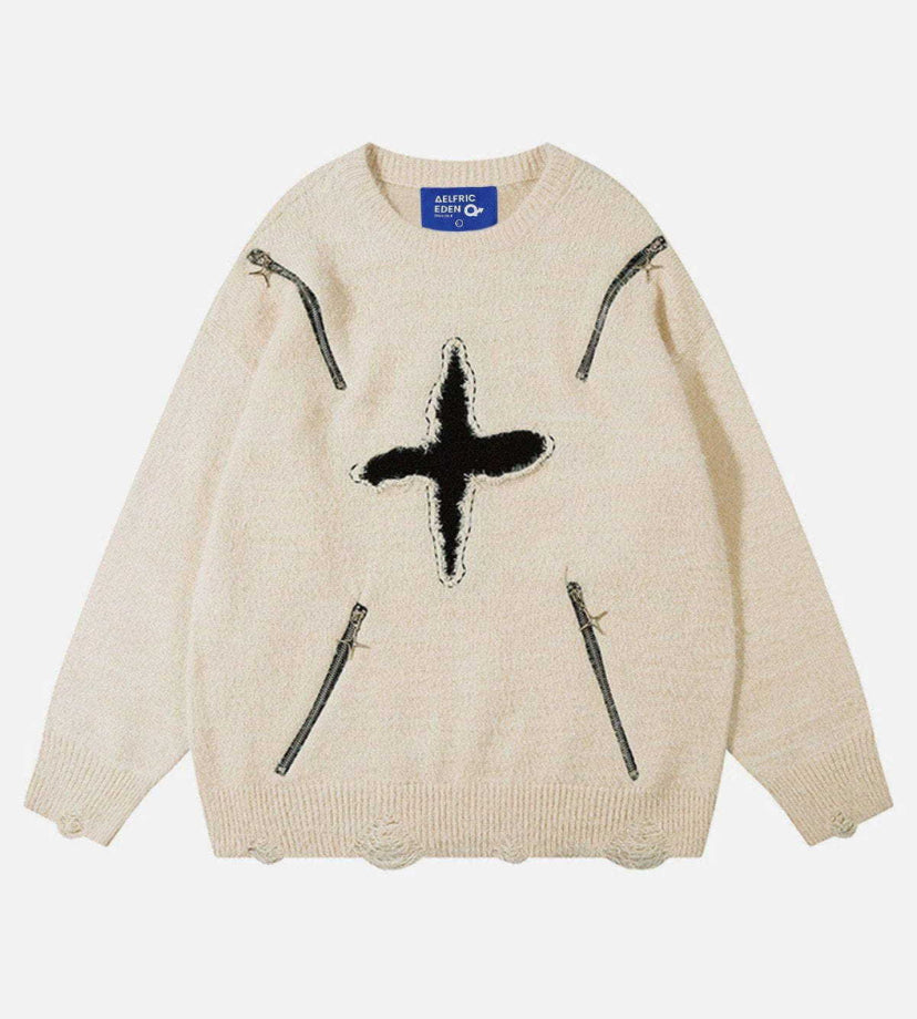 Important Crew Neck Pullover Unisex Street style Long Sleeve White Colour k9075