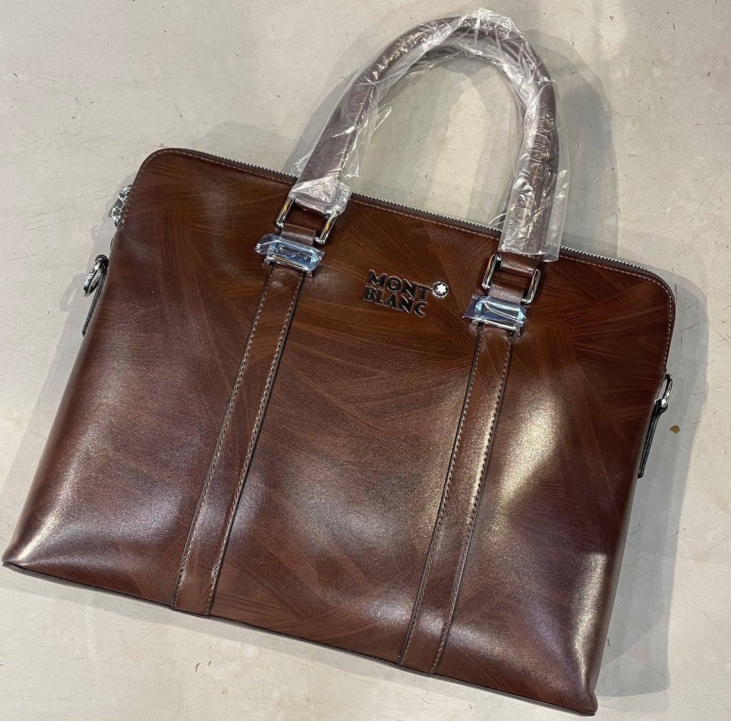 NOM MON Dark Brown Colour Unisex Premium Imported Quality Laptop bag F1967-5