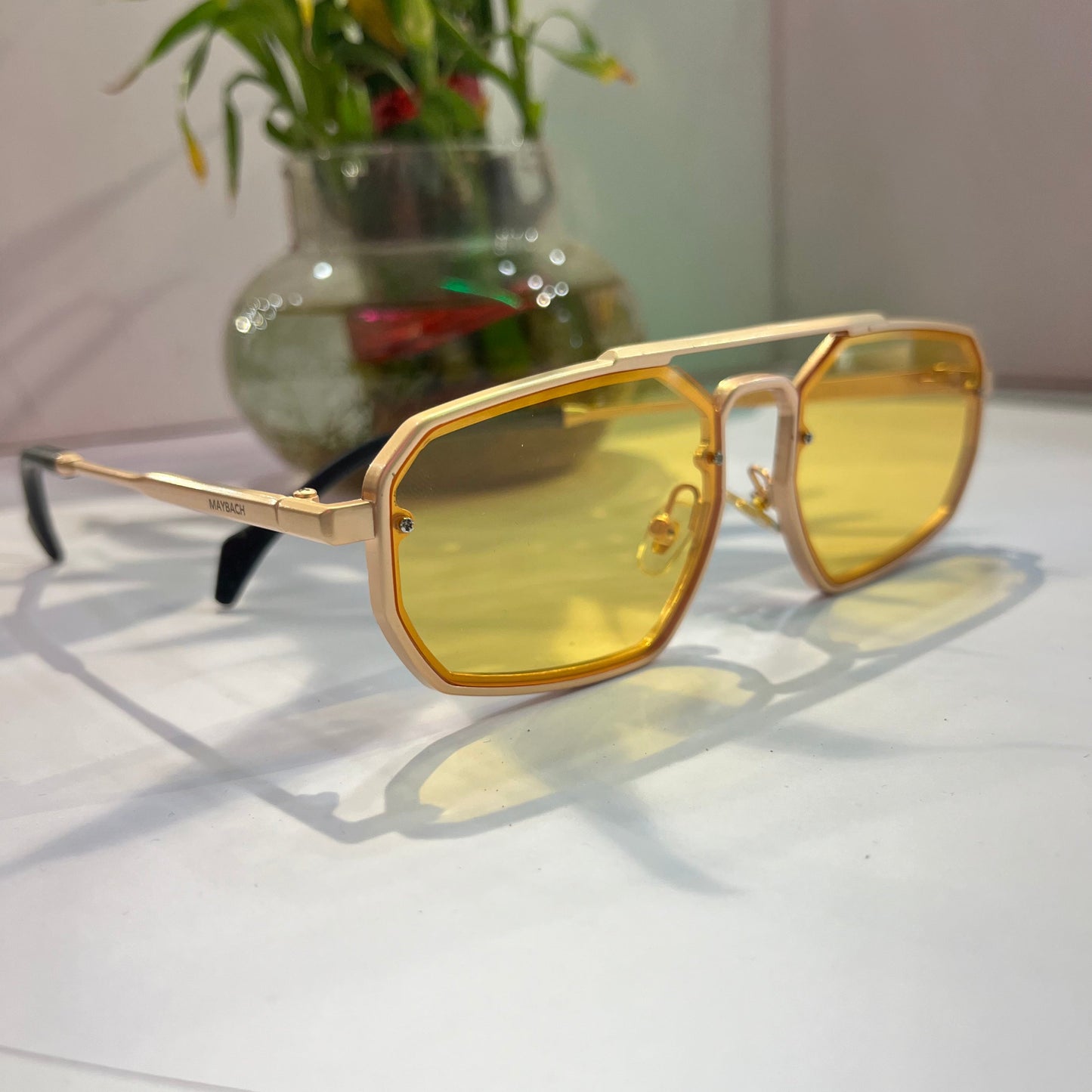 Yam Gold Frame Yellow Shade Heavy Quality Sunglass 21855818148 