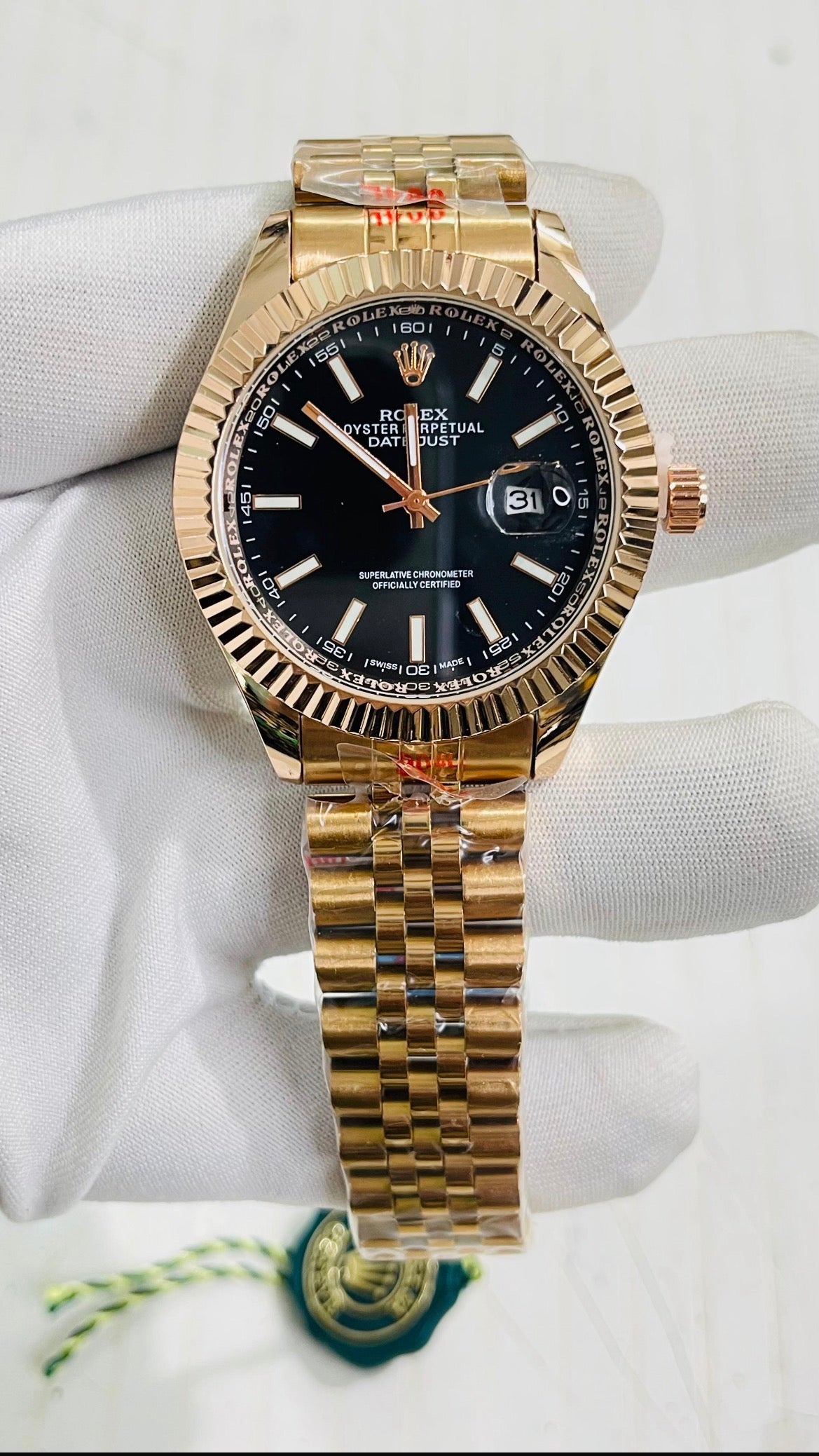 Lor Copper Chain Black Dial Men's Watch 989778