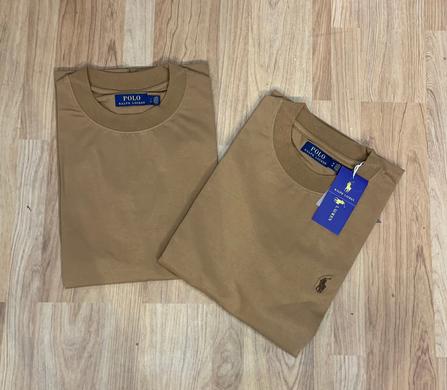 LOP Beige Colour Plain Single Logo Premium Quality Tshirt 88816