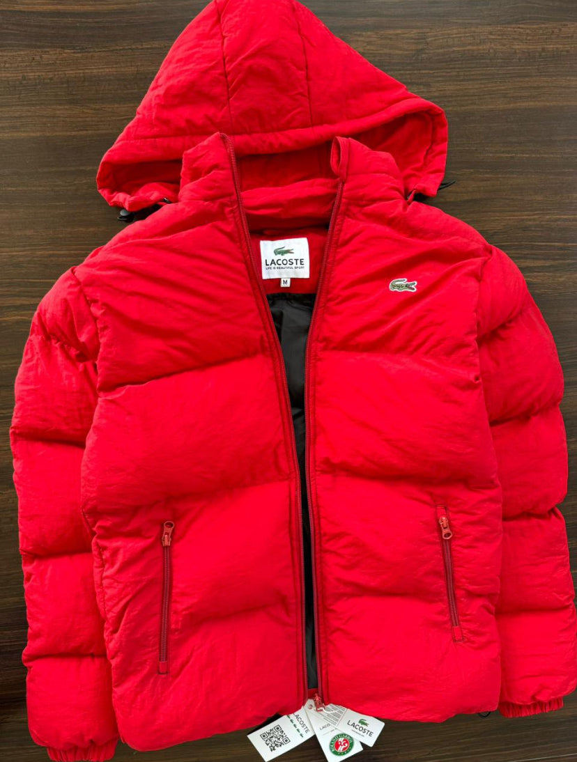 CAL Red Colour Zip Puffer Jacket 80894
