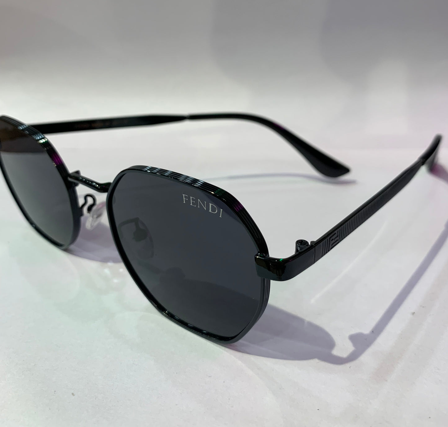 NEF Black Frame Black Shade Unisex Premium Quality Sunglass 2385 53 19-142