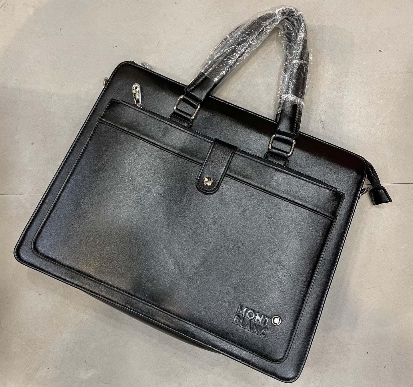 NOM MON Black Colour Unisex Premium Imported Quality Laptop bag 9059-1