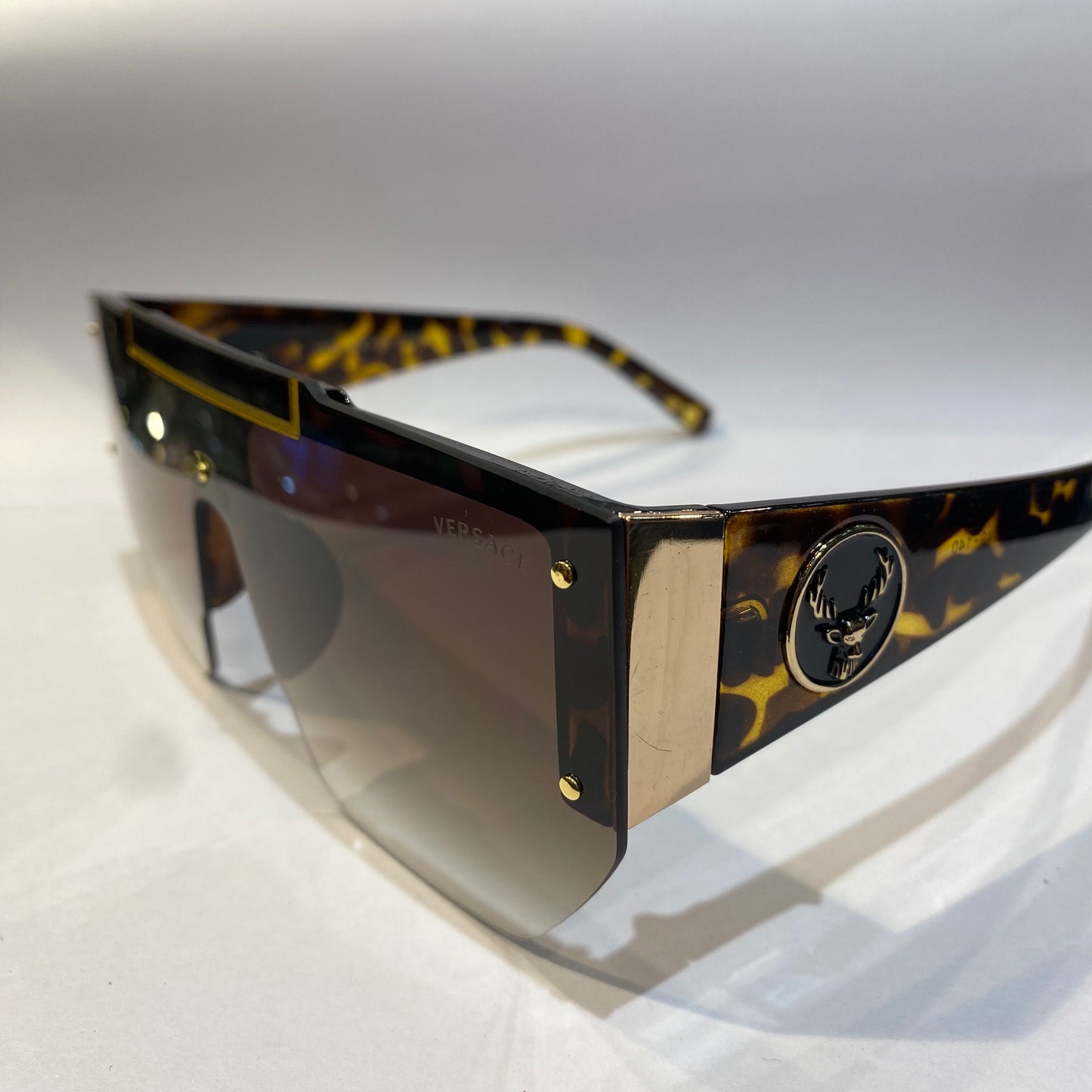 REV Leopard Frame Brown Shade Unisex Sunglasses 6961 149 140