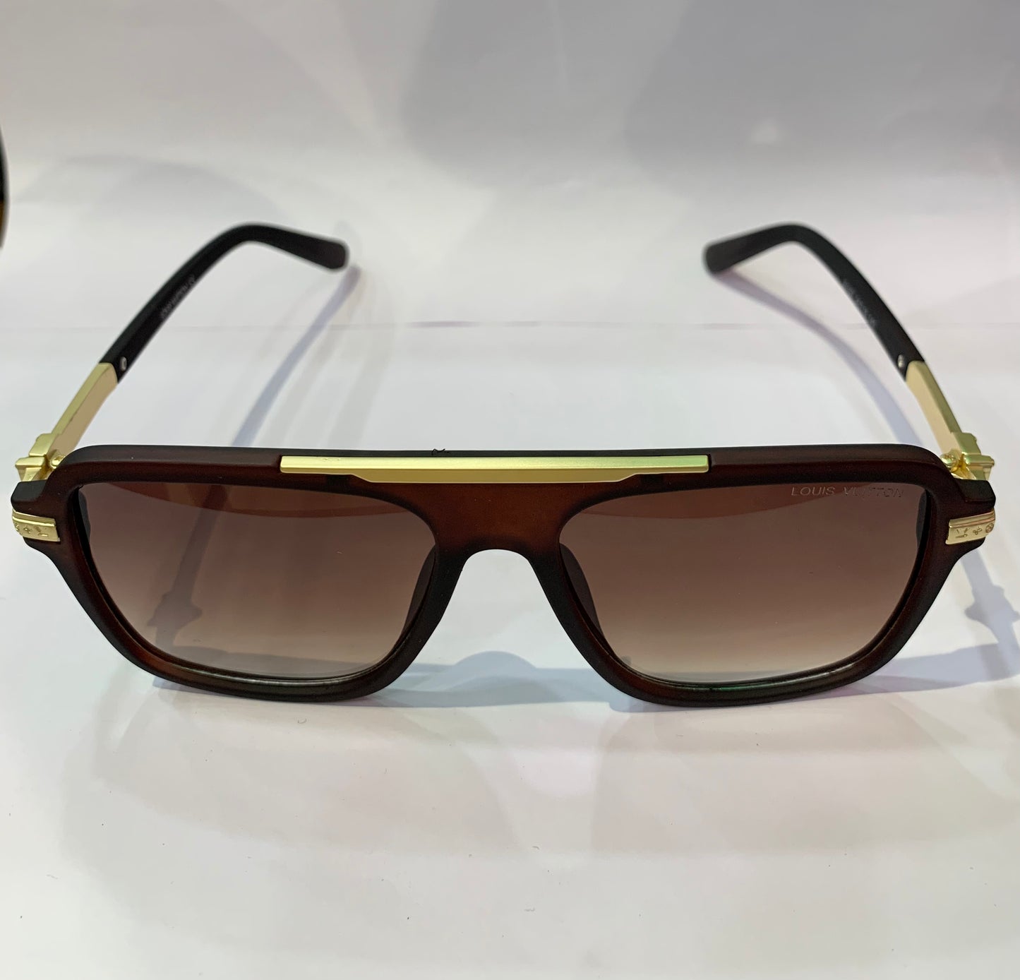 UOL Matte Brown Frame Brown Shade Premium Quality Sunglass Z1167 56 18 140