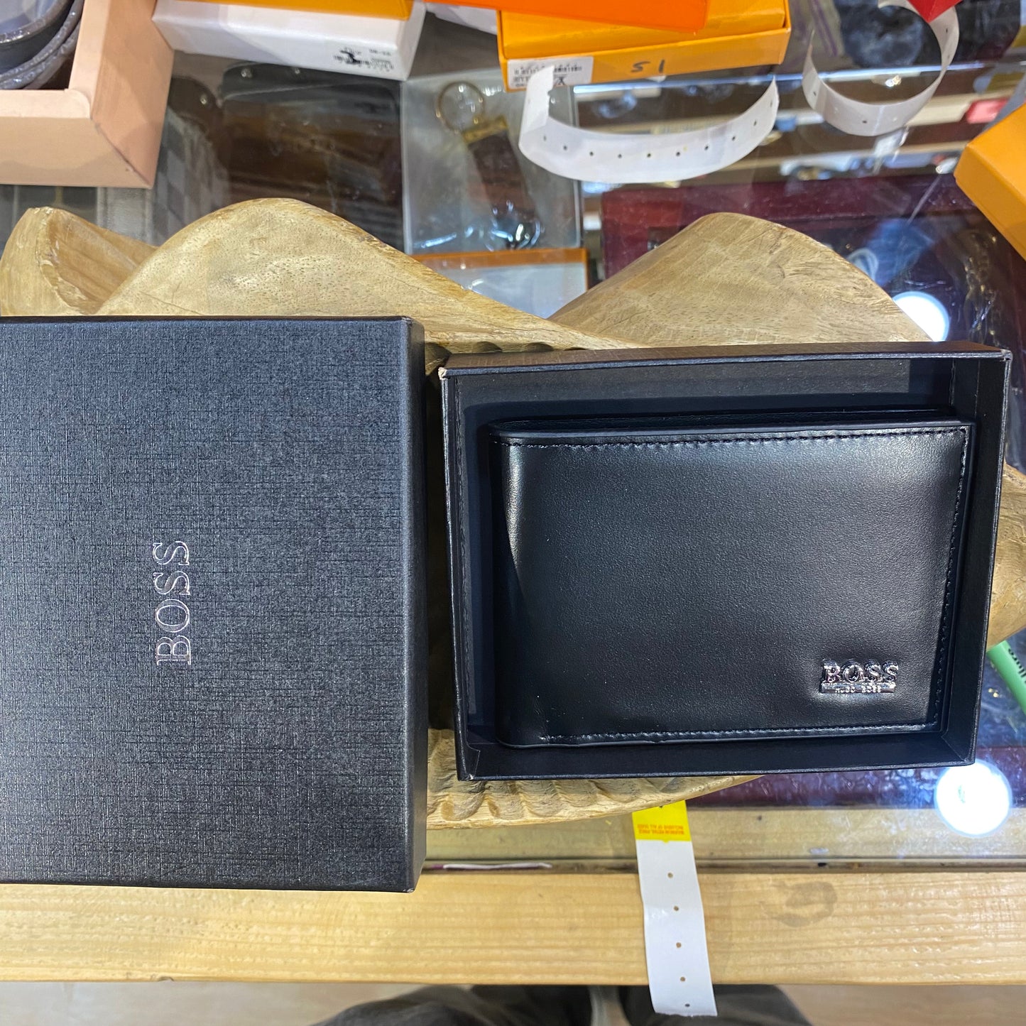 SOB BOS Black colour With Sliver Logo Imported Men Wallet 988772