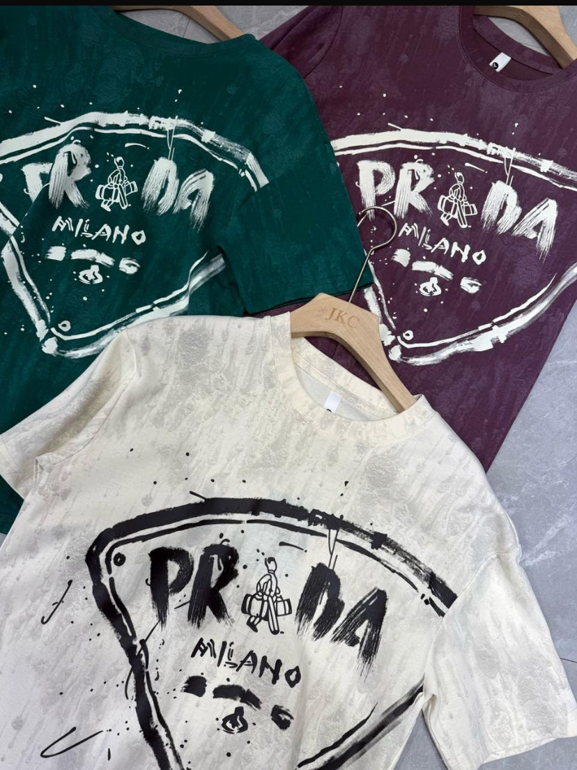 ARP Tshirt Cream Colour ARP Print 004